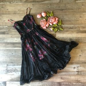 Rose Print Georgina Chapman of Marchesa Dress XS